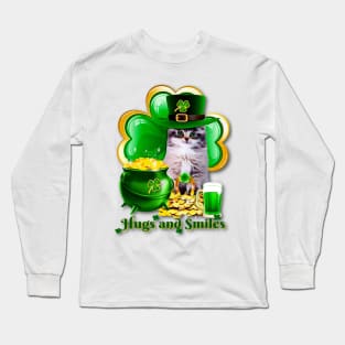 Leprechaun Kitty Long Sleeve T-Shirt